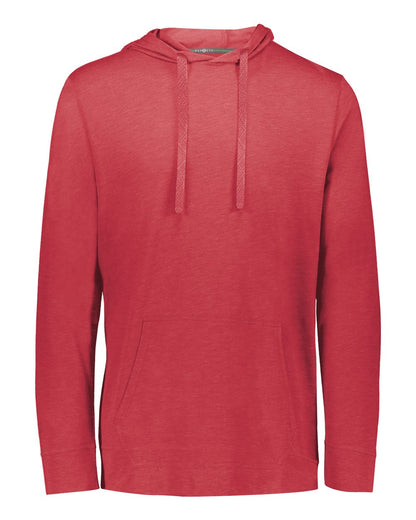 Holloway Men's Repreve® Eco Hooded Sweatshirt 222577 #color_Scarlet Heather