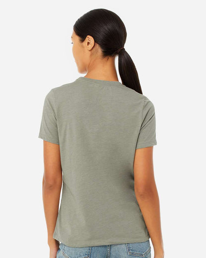 BELLA + CANVAS Women’s Relaxed Fit Heather CVC Tee 6400CVC #colormdl_Heather Stone