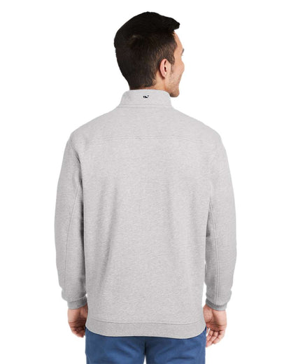 vineyard vines Men's Collegiate Shep Quarter-Zip Sweatshirt K002712 #colormdl_Grey Heather