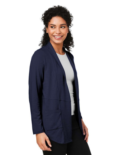Devon & Jones Women's Raleigh Stretch Cardigan DP125W #colormdl_Navy