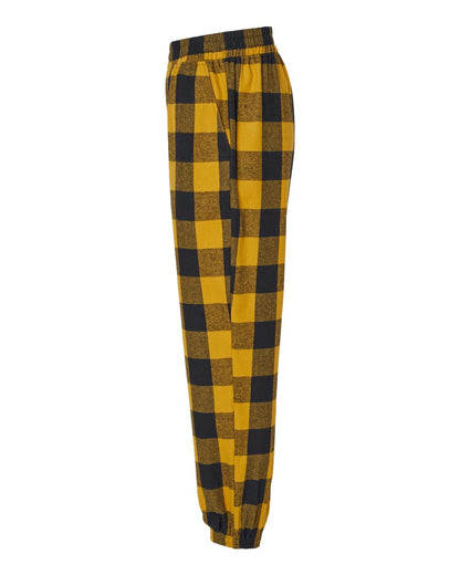 Burnside Flannel Jogger 8810 #color_Gold/ Black