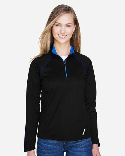 North End Women's Radar Performance Quarter-Zip Pullover 78187 #colormdl_Black/ True Royal