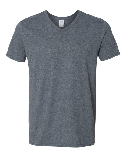 Gildan Unisex Softstyle® V-Neck T-Shirt 64V00 #color_Dark Heather