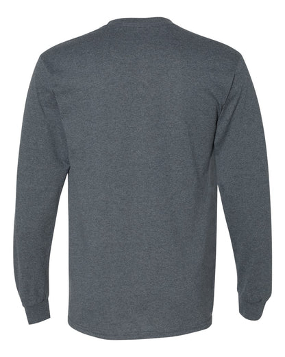 Gildan Unisex DryBlend® 50/50 Long Sleeve T-Shirt 8400 #color_Dark Heather