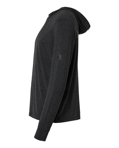 Adidas Men's Performance Lightweight Printed Pullover Hoodie A2010 #color_Carbon Black