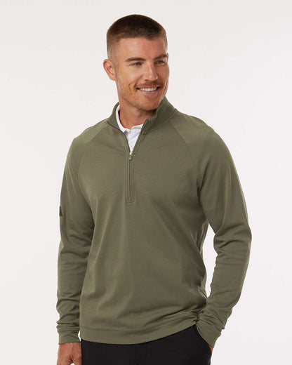 Adidas Men's Club Quarter-Zip Pullover A598 #colormdl_Olive Strata