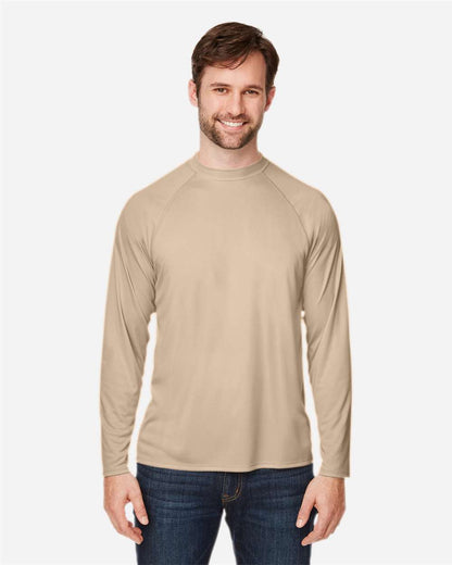 CORE365 Unisex Ultra UVP™ Marina Raglan Long Sleeve T-Shirt CE110 #colormdl_Stone
