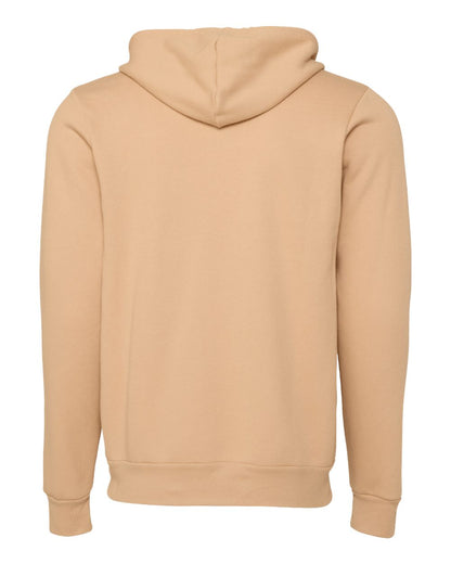 BELLA + CANVAS Sponge Fleece Full-Zip Hoodie 3739 #color_Heather Sand Dune