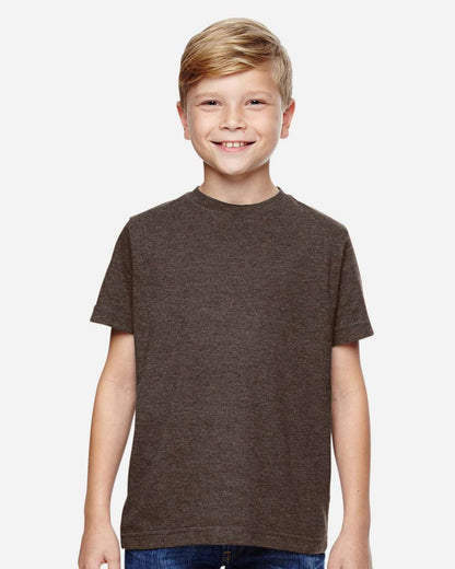 LAT Youth Fine Jersey Tee 6101 #colormdl_Vintage Chocolate