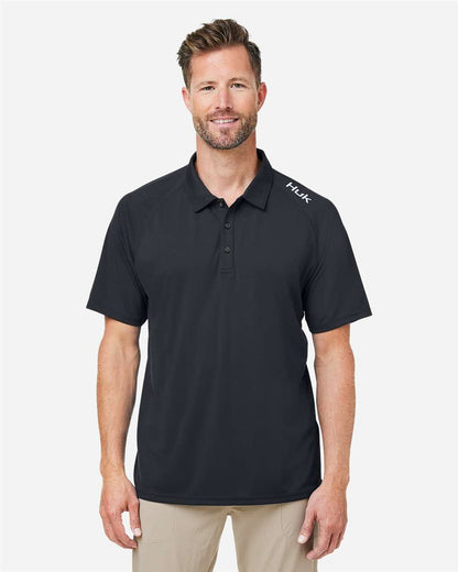 HUK Men's LoPro Solid Performance Polo H12L005 #colormdl_Black