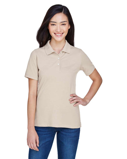 Harriton Women's Easy Blend Polo M265W #colormdl_Stone