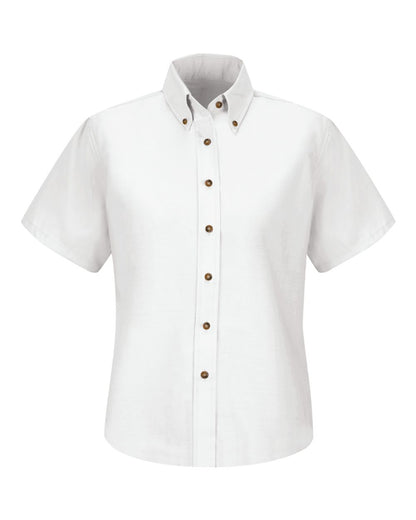 Red Kap Women's Poplin Dress Shirt SP81 #color_White