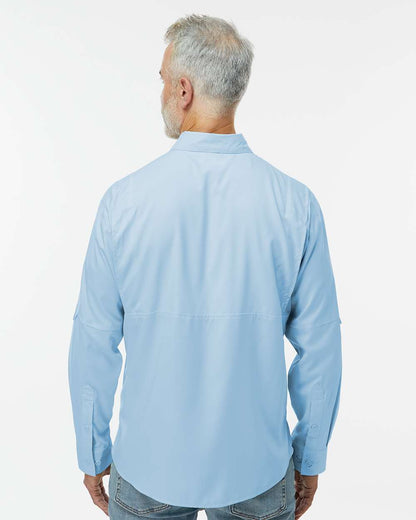 Paragon Men's Kitty Hawk Performance Fishing Shirt 702 #colormdl_Blue Mist