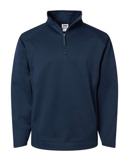 Badger Performance Fleece Quarter-Zip Pullover 1480 #color_Navy