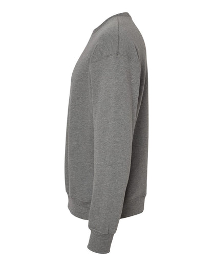 BELLA + CANVAS Sponge Fleece Drop Shoulder Crewneck Sweatshirt 3945 #color_Deep Heather