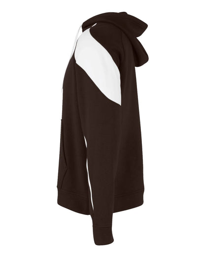 Holloway Unisex Athletic Fleece Prospect Hooded Sweatshirt 229546 #color_Brown/ White