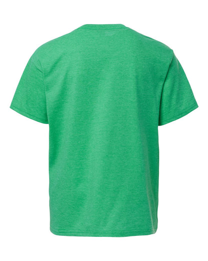 Gildan Youth Light Cotton T-Shirt 3000B #color_Heather Irish Green