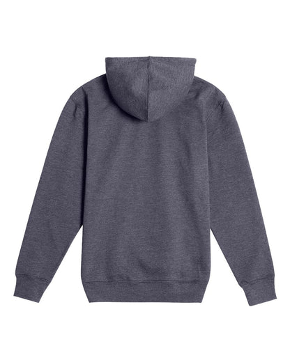 Lane Seven Unisex Future Fleece Hooded Sweatshirt LS18002 #color_Heather Charcoal
