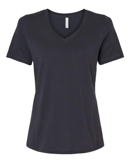 BELLA + CANVAS Women’s Relaxed Jersey V-Neck Tee 6405 #color_Dark Grey