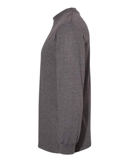 American Apparel Unisex Heavyweight Cotton Long Sleeve Tee 1304 #color_Heather Charcoal