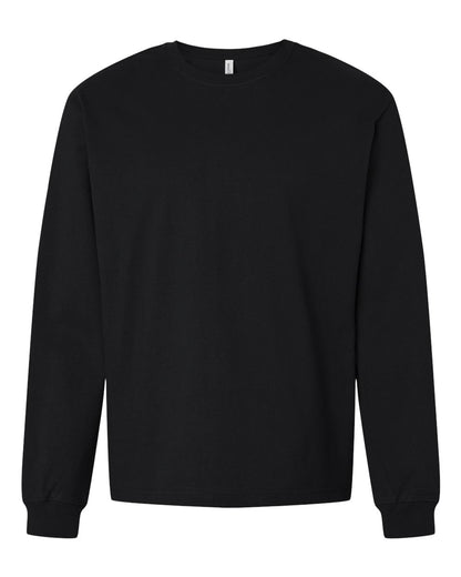 BELLA + CANVAS Unisex 7.5 oz Heavyweight Long Sleeve Tee 4651 #color_Black