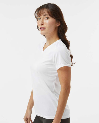 Augusta Sportswear Women's Nexgen Wicking V-Neck T-Shirt 1790 #colormdl_White