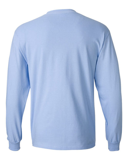 Hanes Unisex Beefy-T® Long Sleeve T-Shirt 5186 #color_Light Blue
