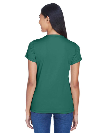 UltraClub Women's Cool & Dry Sport Performance Interlock T-shirt 8420L #colormdl_Forest Green