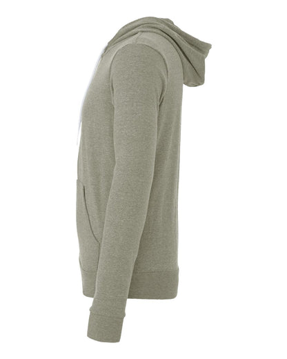 BELLA + CANVAS Sponge Fleece Full-Zip Hoodie 3739 #color_Heather Stone