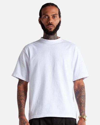 Shaka Wear Men's Cropped Max Heavyweight T-Shirt MCS #colormdl_White
