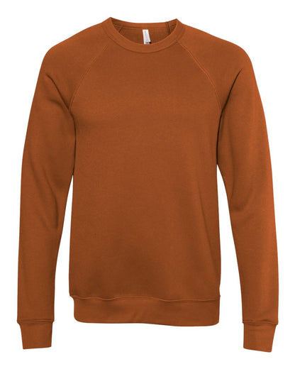 BELLA + CANVAS Unisex Sponge Fleece Raglan Crewneck Sweatshirt 3901 #color_Autumn