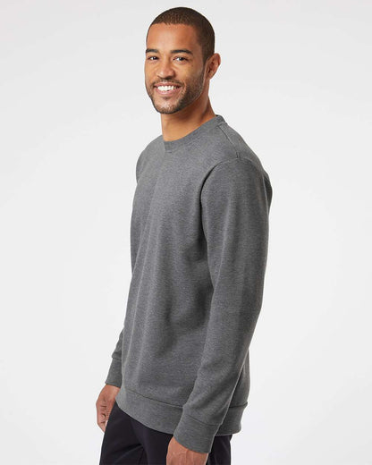 Adidas Unisex Fleece Crewneck Sweatshirt A434 #colormdl_Dark Grey Heather