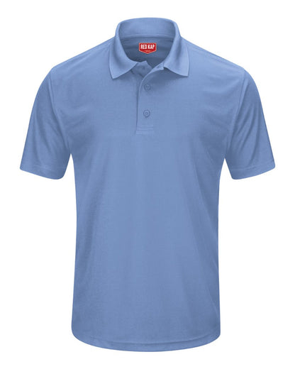 Red Kap Men's Short Sleeve Performance Knit Pocketless Core Polo SK96 #color_Medium Blue