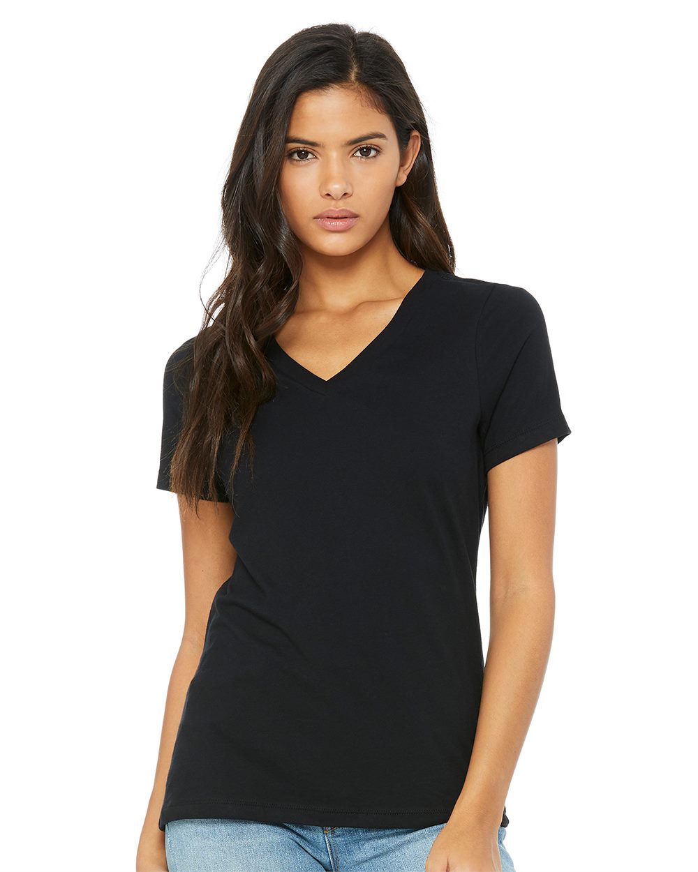 BELLA + CANVAS Women’s Relaxed Jersey V-Neck Tee 6405