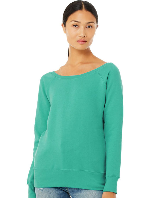 BELLA + CANVAS Women’s Sponge Fleece Wide Neck Sweatshirt 7501