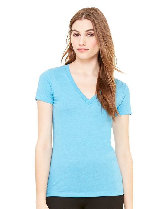 BELLA + CANVAS Women’s Triblend Deep V-Neck Tee 8435