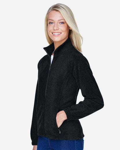 Harriton Women's Full-Zip Fleece M990W #colormdl_Black