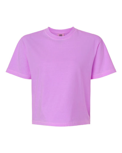 Comfort Colors Women's Garment-Dyed Heavyweight Boxy T-Shirt 3023CL #color_Neon Violet
