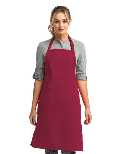 Artisan Collection by Reprime Recycled Bib Apron RP150 #colormdl_Burgundy