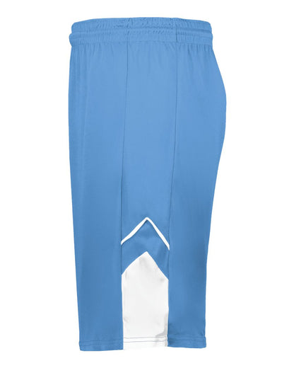 Augusta Sportswear Youth Alley-Oop Reversible Shorts 1169 #color_Columbia Blue/ White