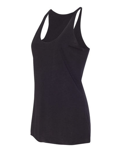 BELLA + CANVAS Women's Triblend Racerback Tank 8430 #color_Solid Black Triblend