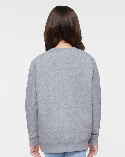LAT Youth Elevated Fleece Crewneck Sweatshirt 2225 #colormdl_Heather