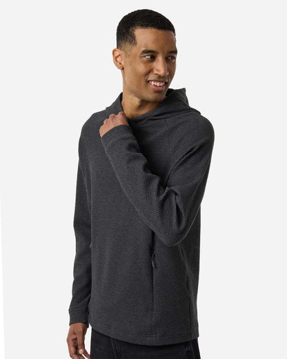 North End Men's Spirit Textured Hooded Pullover NE729 #colormdl_Black Heather
