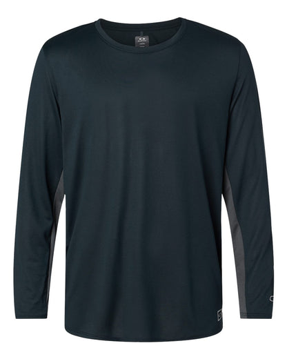 Oakley Men's Team Issue Hydrolix Long Sleeve T-Shirt FOA402992 #color_Blackout