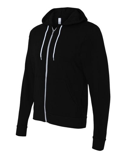 BELLA + CANVAS Unisex Sponge Fleece Full-Zip Hoodie Sweatshirt 3739 #color_Black