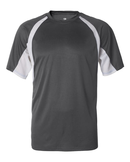 Badger B-Core Hook T-Shirt 4144 #color_Graphite/ White