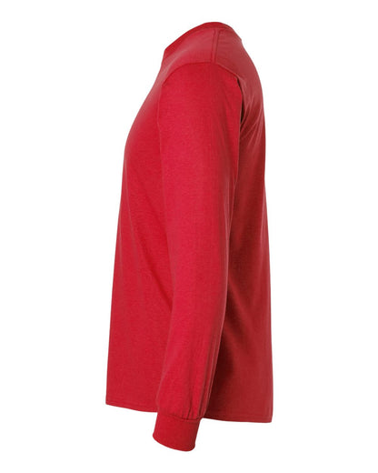 Gildan Unisex Ultra Cotton® Long Sleeve T-Shirt 2400 #color_Red