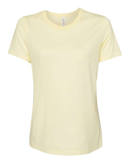 BELLA + CANVAS Women’s Relaxed Fit Triblend Tee 6413 #color_Pale Yellow Triblend