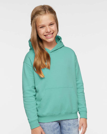 LAT Youth Fleece Hoodie Sweatshirt 2296 #colormdl_Saltwater