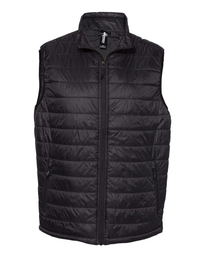Independent Trading Co. Men's Puffer Vest EXP120PFV #color_Black